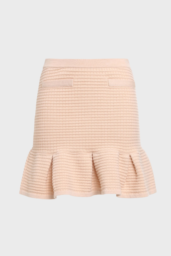 Flounced Mini Skirt