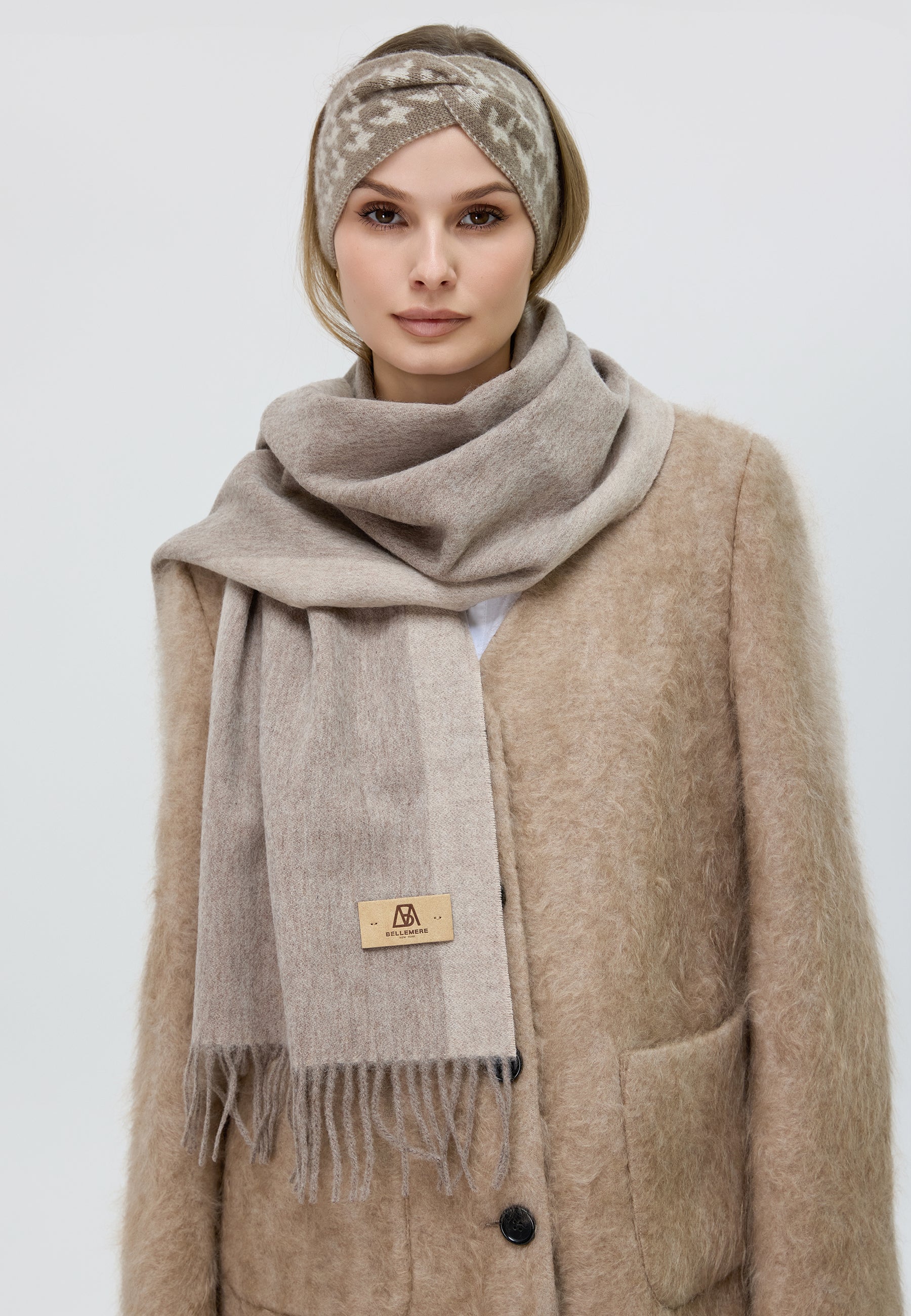 Duo-Color Cashmere Scarf
