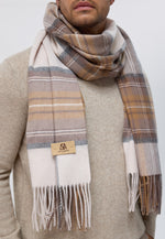 Load image into Gallery viewer, Checker Cashmere Plaid Scarf
