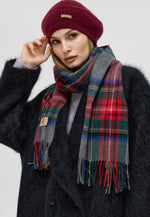 Load image into Gallery viewer, Checker Cashmere Plaid Scarf
