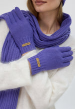 Load image into Gallery viewer, Flat-Ribbed Knit Merino Wool Gloves
