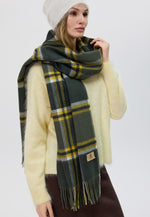 Load image into Gallery viewer, Classic Checker Lambswool Shawl
