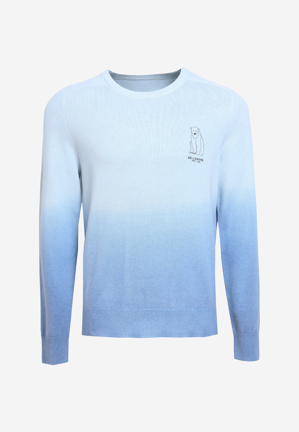 Pull en laine mérinos à dégradé polaire pour homme
