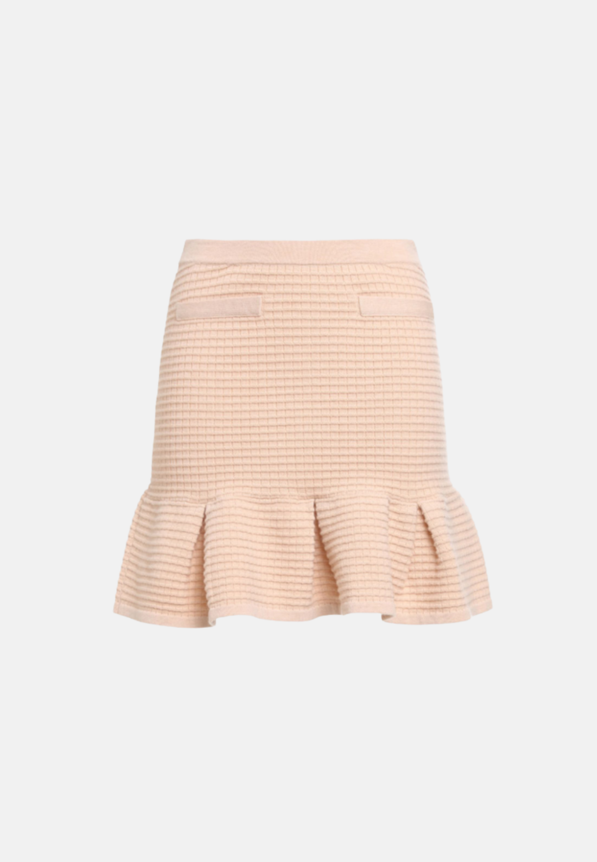 Flounced Mini Skirt