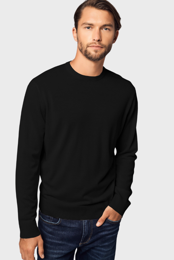 Pure Crew Neck Merino-Cashmere Sweater