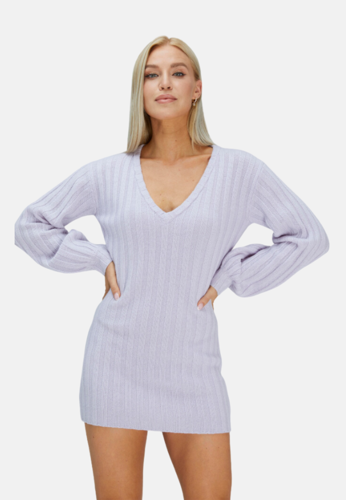 Robe pull courte en cachemire et laine mérinos