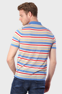 Fantasy Stripe Multicolor Tencel Polo136073469378802