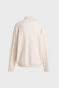 Diamond Knit Turtleneck Cashmere Sweater2136084979925234