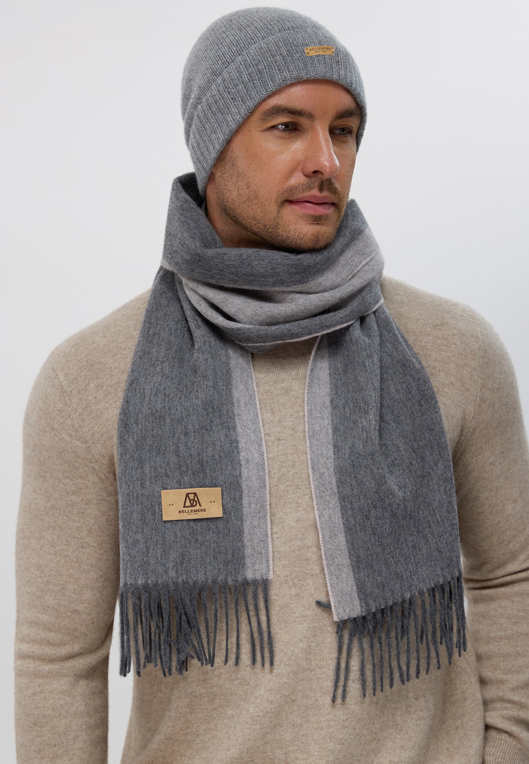 Duo-Color Cashmere Scarf