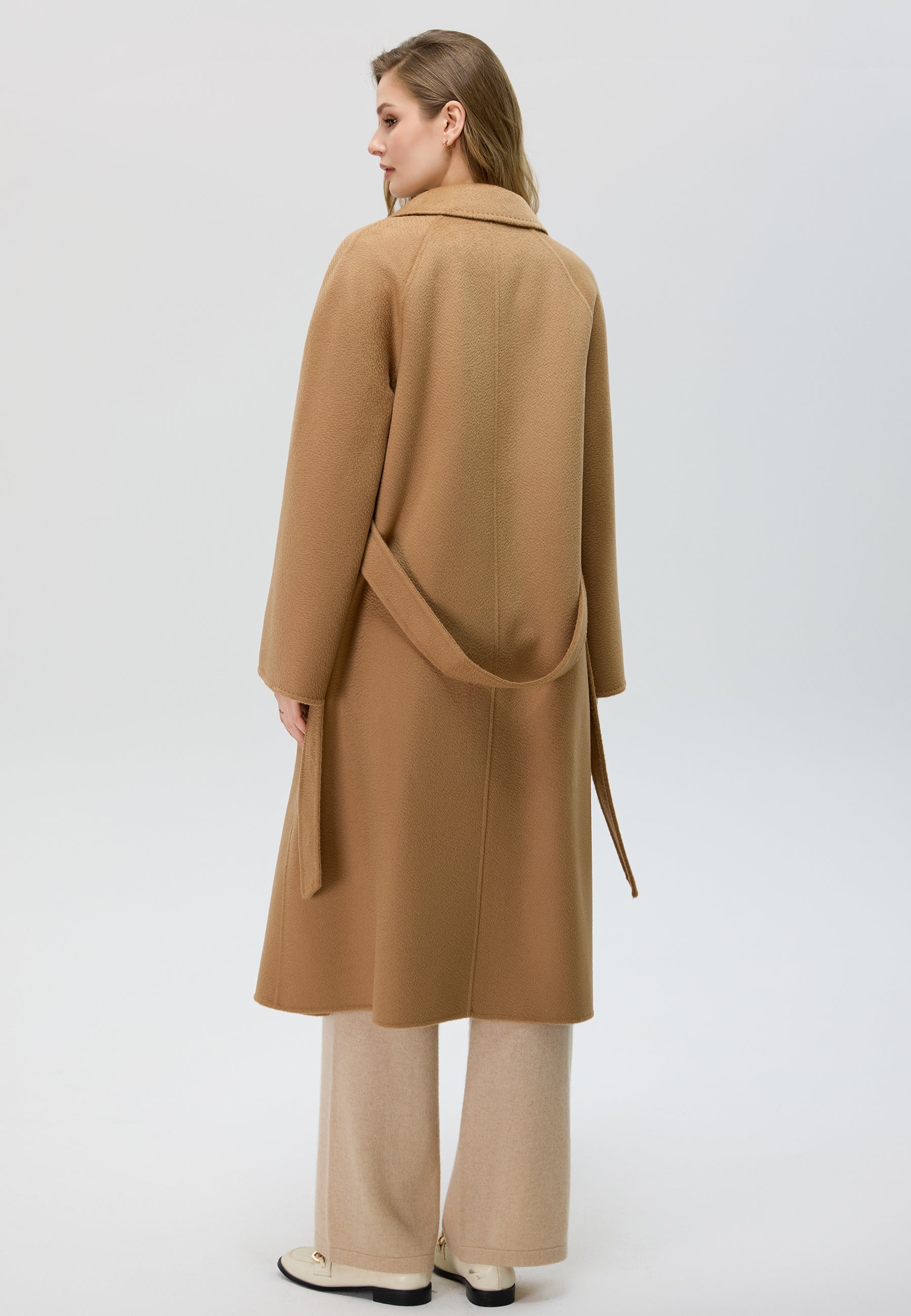 Belted Merino Overcoat