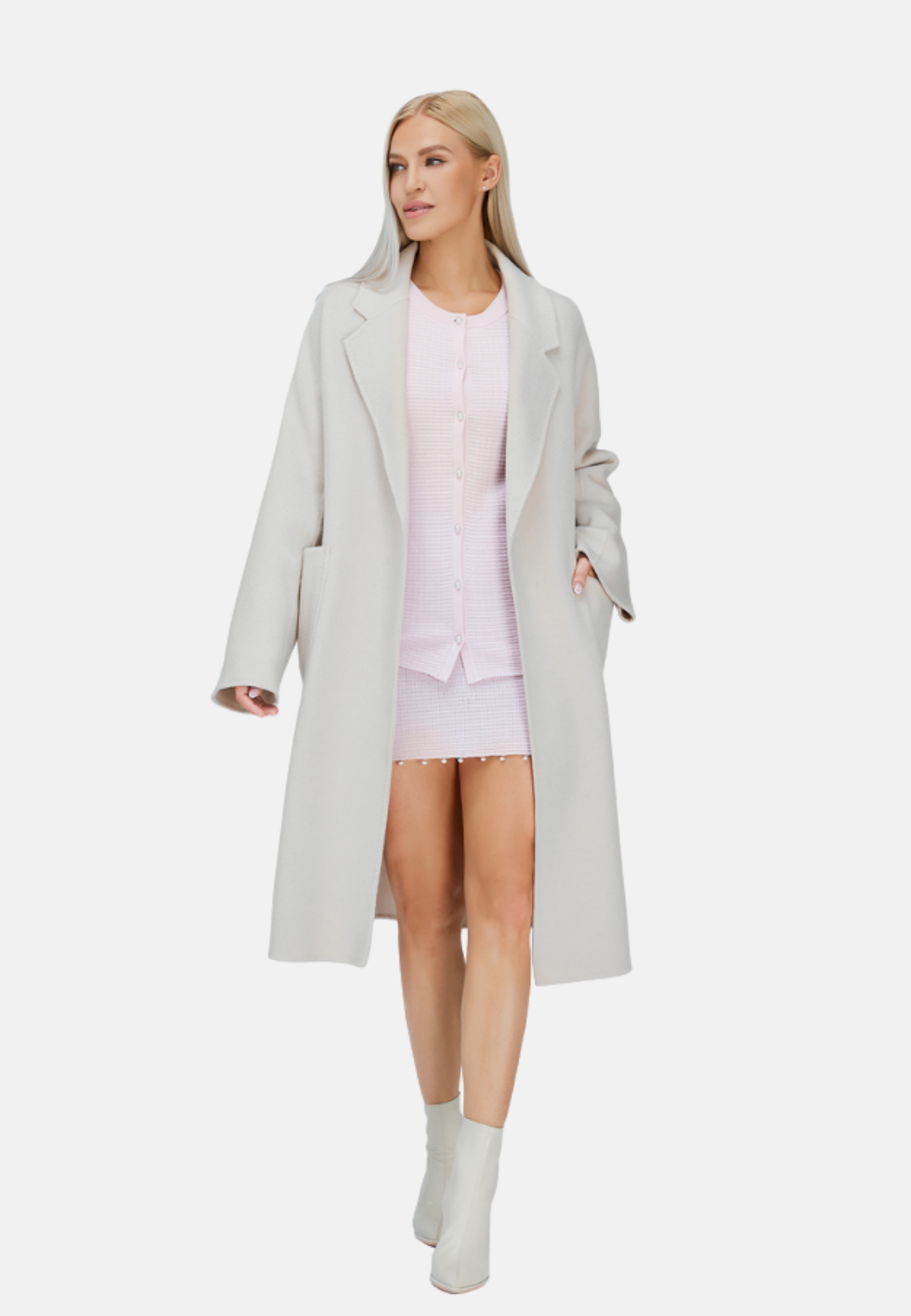 Belted Merino Overcoat