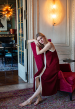 Load image into Gallery viewer, Double V Wool Tank Dress
