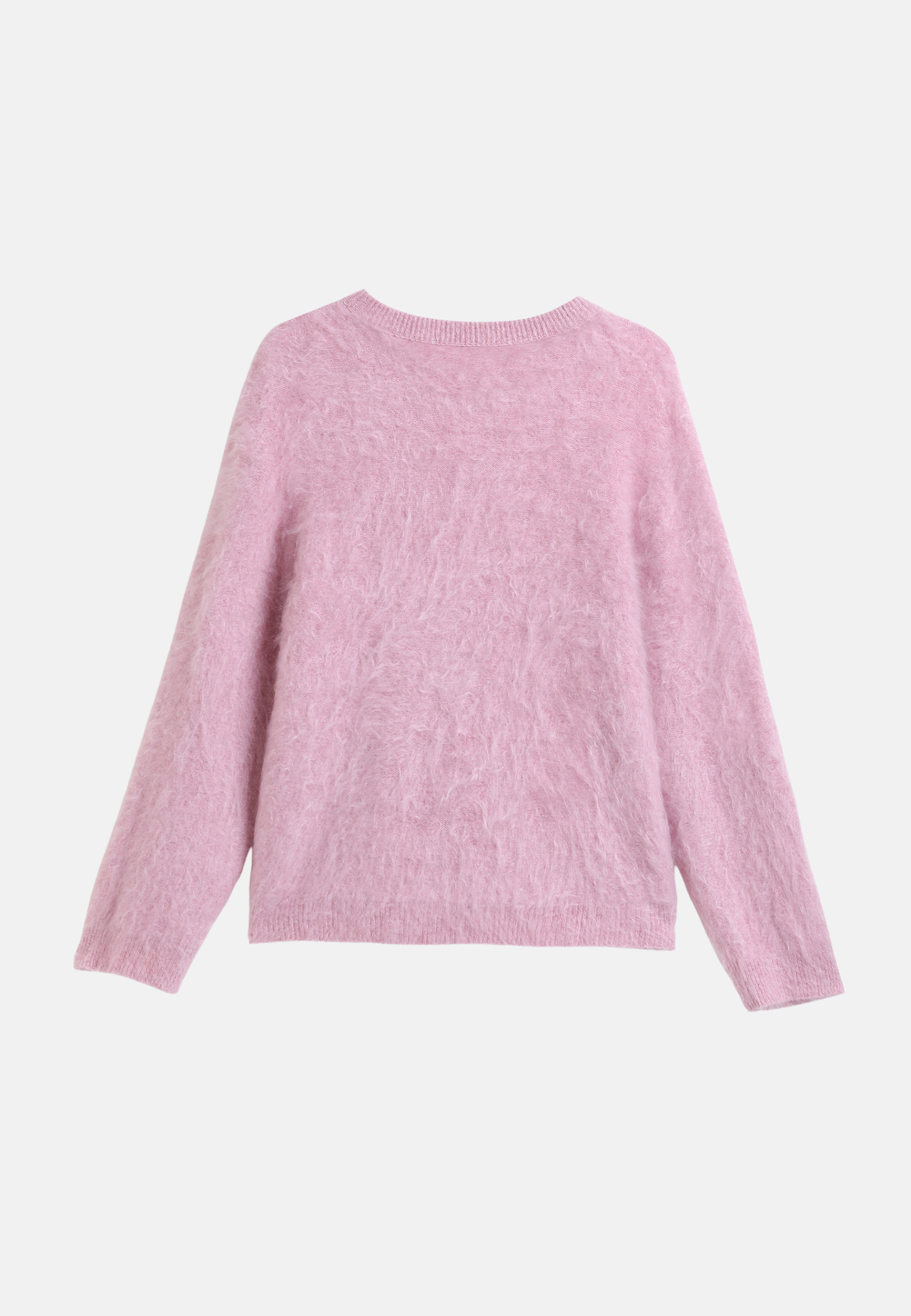 Pure Cashmere Crew - Neck Brushed Sweater