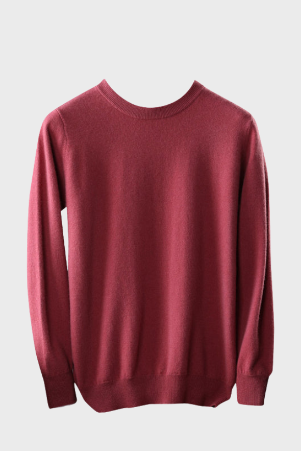 Crew-Neck Sweater ( Merino Cashmere Blended)