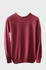 Load image into Gallery viewer, Crew-Neck Sweater ( Merino Cashmere Blended)
