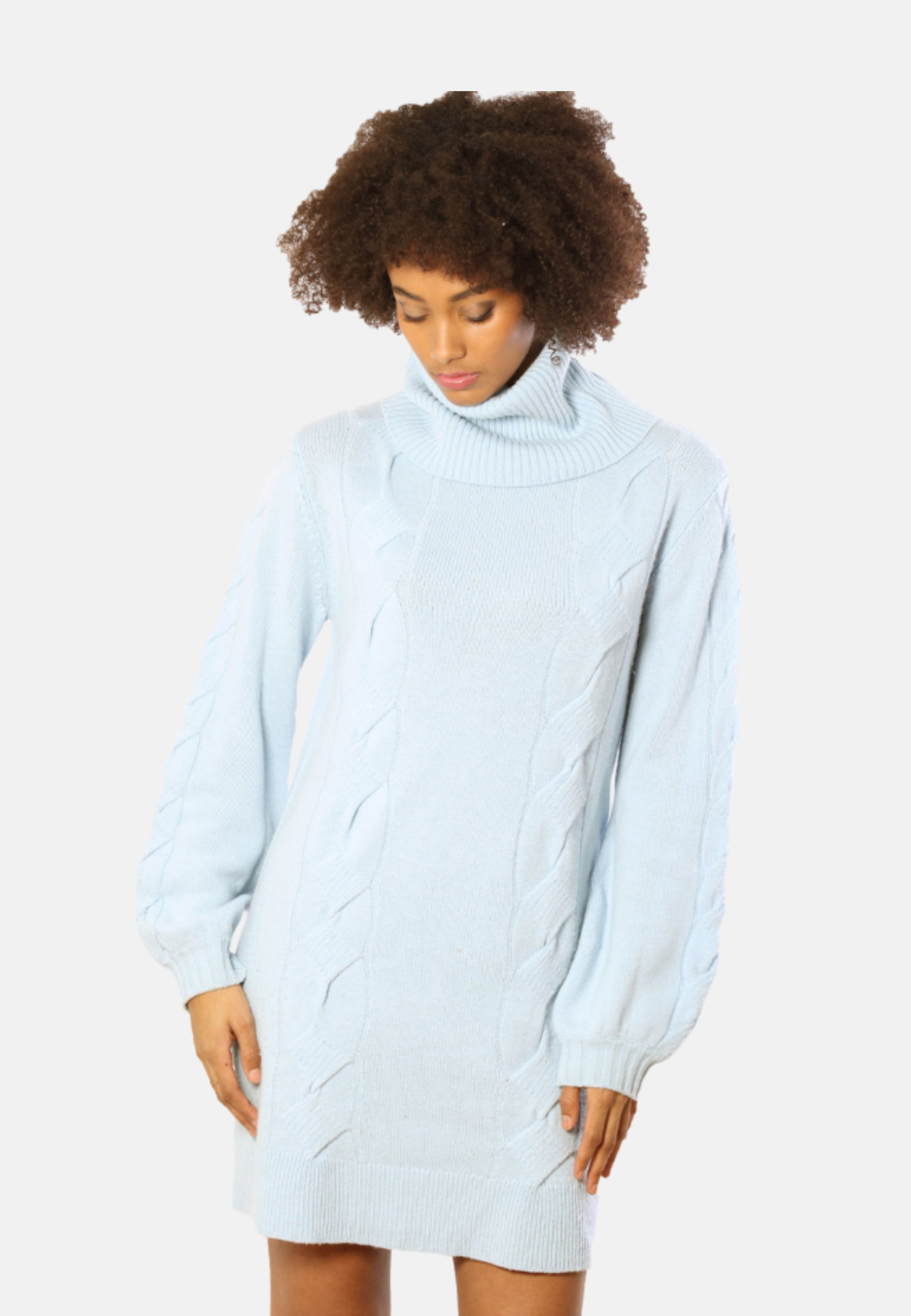 Cashmere Turtleneck Mini-Sweater