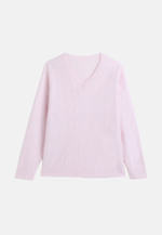 Lade das Bild in den Galerie-Viewer, Brushed Silk Cashmere V - Neck Sweater
