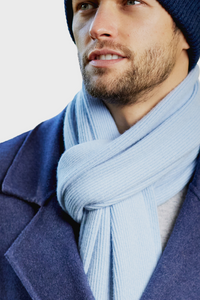 Cashmere Rib Trim Scarf 735914393059570