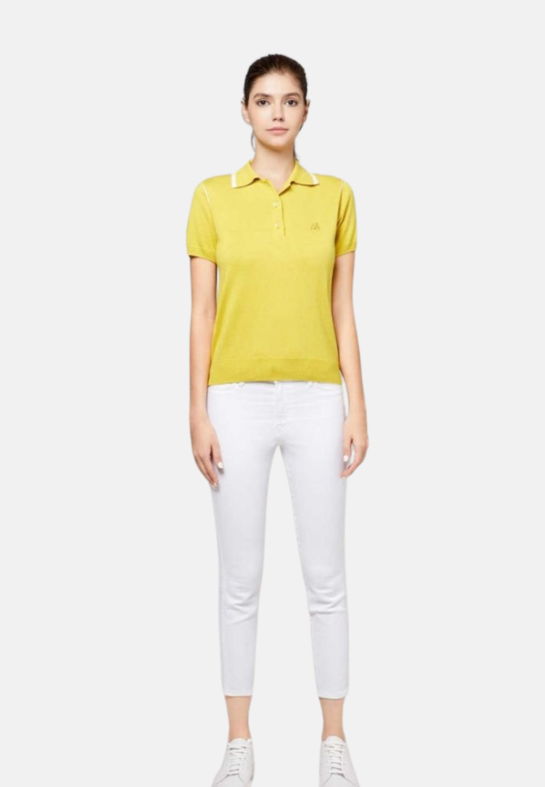 Silk Cashmere Polo T-Shirt