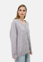 Load image into Gallery viewer, Brushed Pure Cashmere V-Neck Sweater
