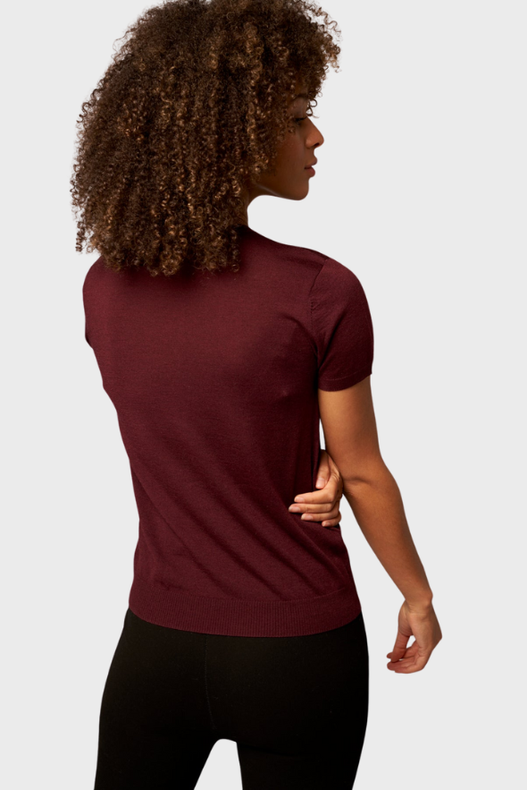 Silk Cashmere V-Neck T-Shirt