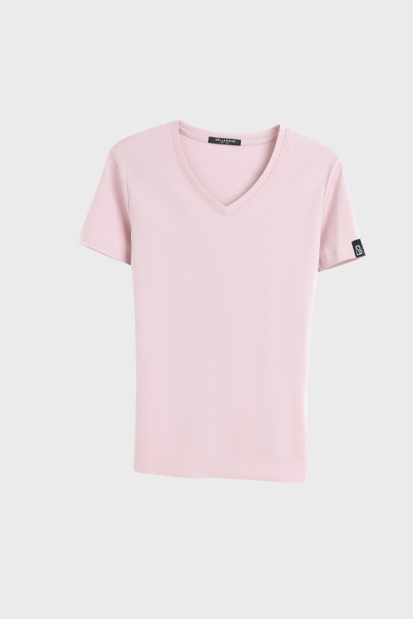 Grand V-Neck Cotton T-Shirt (160g)