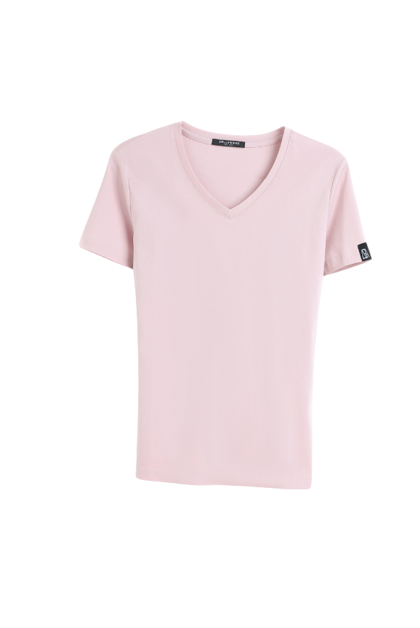 Grand V-Neck Cotton T-Shirt (160g)