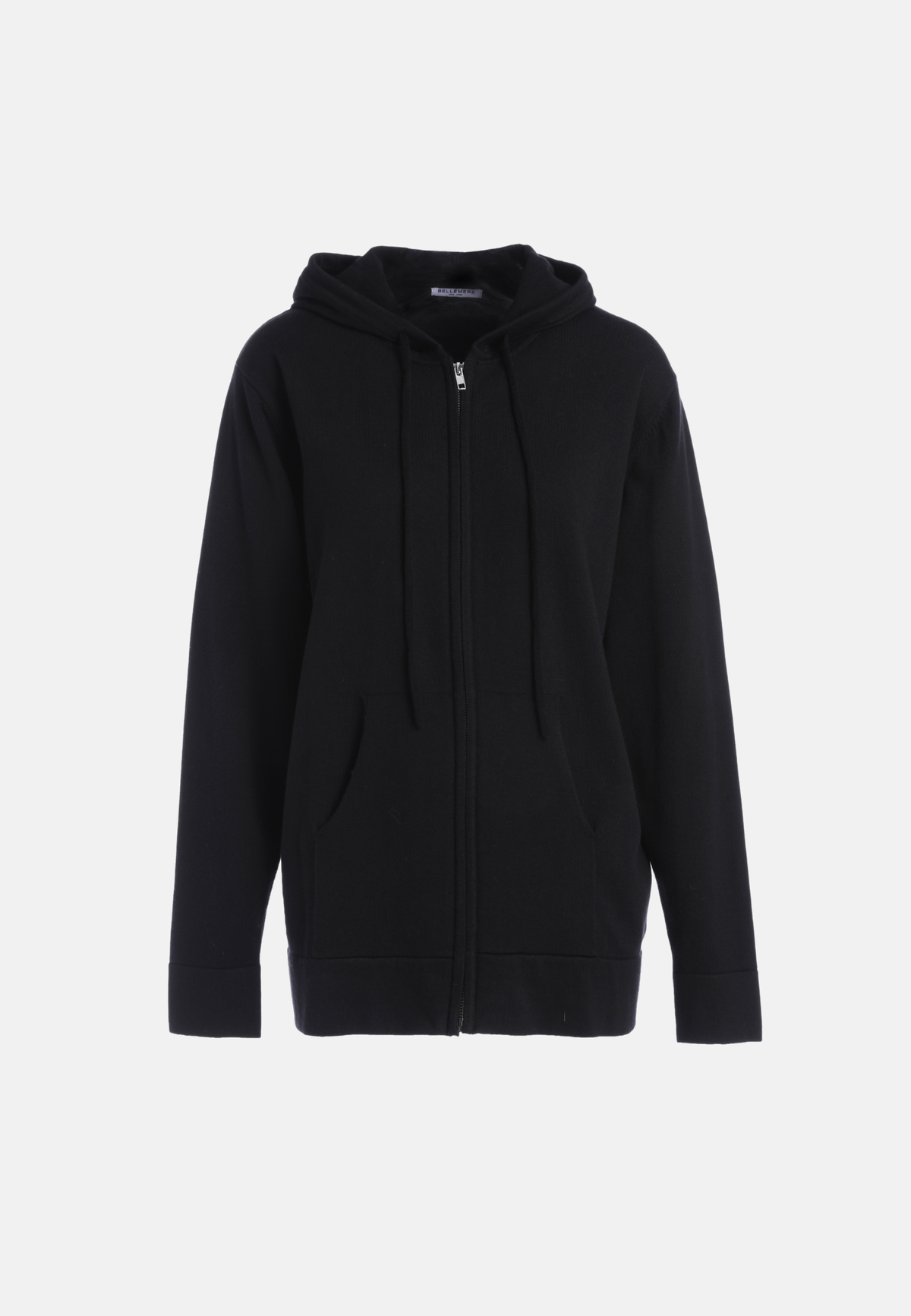 Cotton Cashmere Full Zip Slim Fit Hoodie