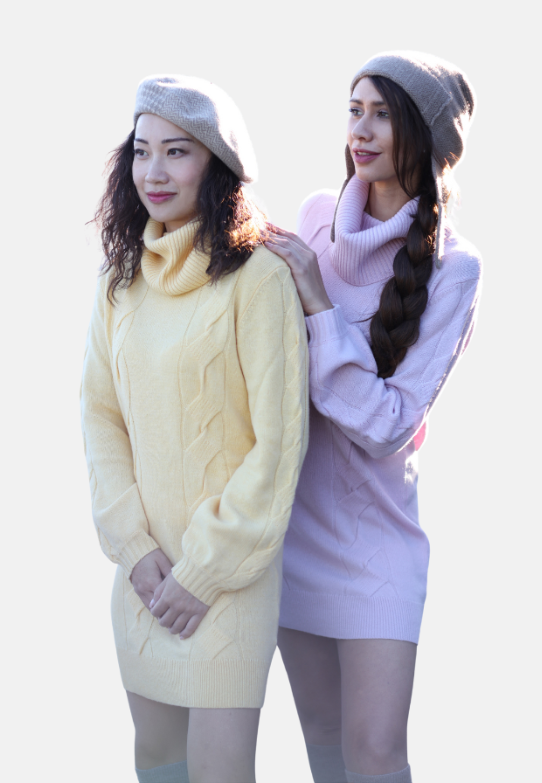 Cashmere Turtleneck Mini-Sweater