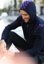 Lade das Bild in den Galerie-Viewer, Men's Merino and Cotton Checker Print Tracksuit
