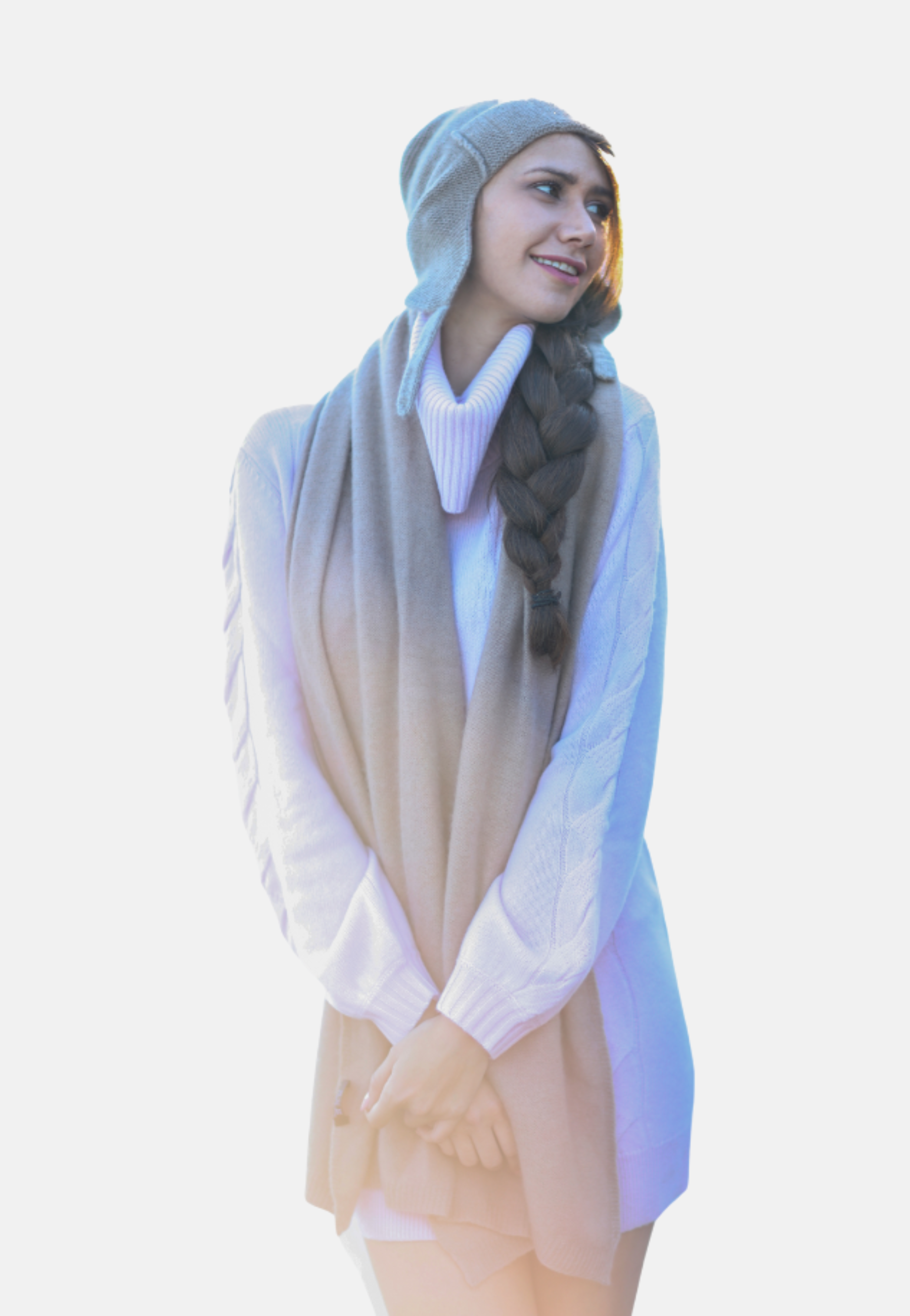 Cashmere Turtleneck Mini-Sweater