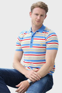 Fantasy Stripe Multicolor Tencel Polo1936073469280498