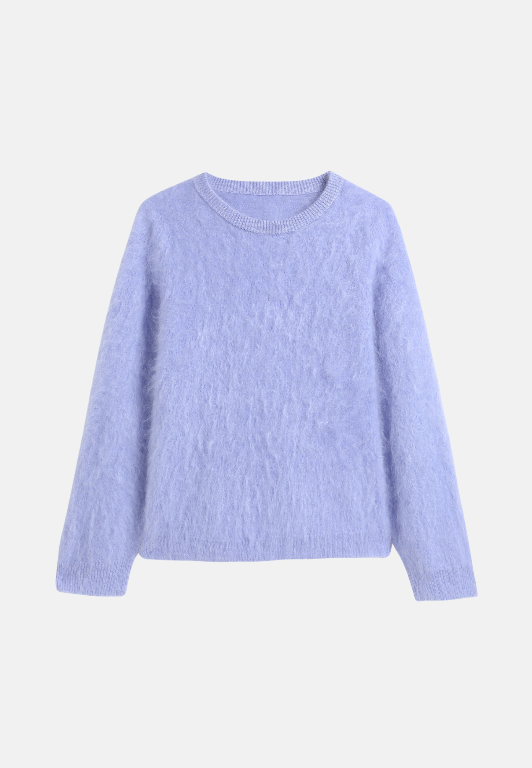 Pure Cashmere Crew - Neck Brushed Sweater