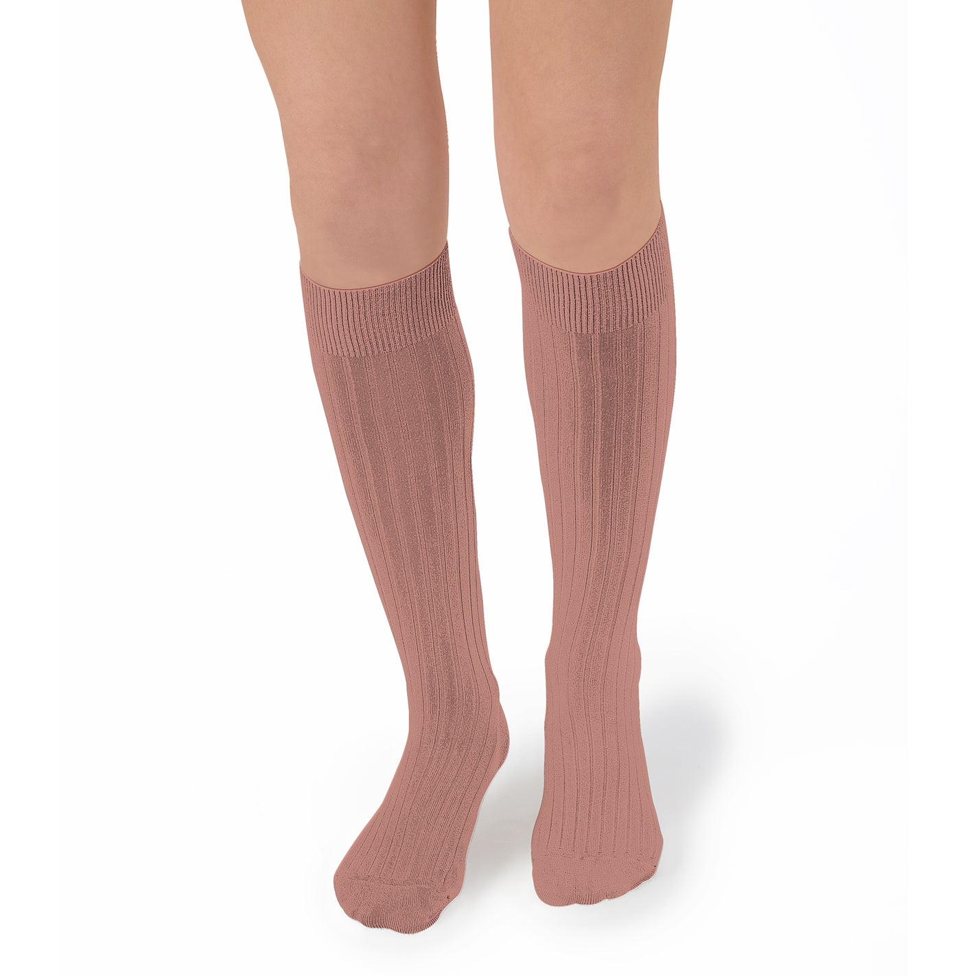 LA HAUTE - Ribbed Knee - high Socks