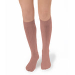 Load image into Gallery viewer, LA HAUTE - Ribbed Knee - high Socks
