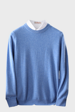 Load image into Gallery viewer, Crew-Neck Sweater ( Merino Cashmere Blended)
