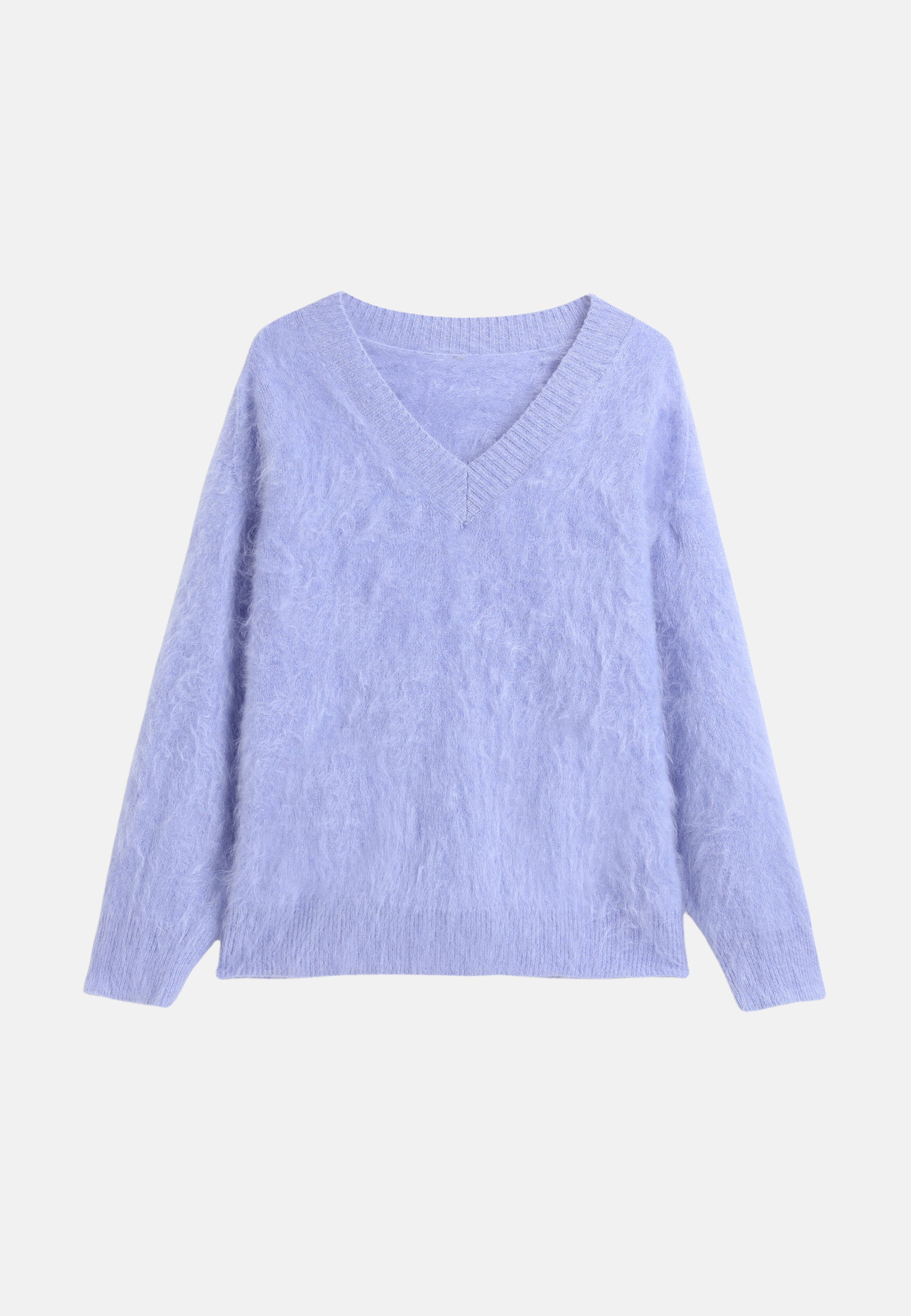 Brushed Pure Cashmere V-Neck Sweater