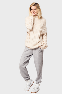 Cable-Knit Cashmere Joggers135809893712114