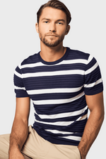 将图片加载到图库查看器，Striped Short-Sleeve T-Shirt
