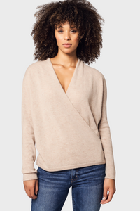 Mock Wrap Sweater (100% Cashmere Knitwear)3236083563725042