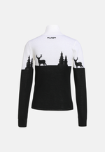Load image into Gallery viewer, Women&#39;s Merino &#39;Deer &amp; Tree&#39; Slim Fit Sweater

