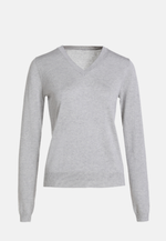 Lade das Bild in den Galerie-Viewer, Silk Cashmere V Neck Long Sleeves Slim Fit T-Shirt
