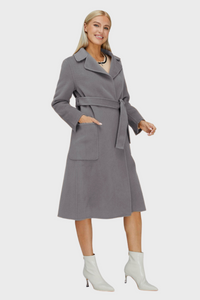 Relaxed Cashmere Blend Coat with Belt1335782612091122