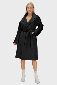 Belted Merino Overcoat935782617235698