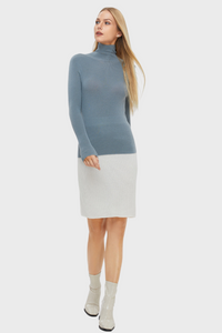 Fitted Turtleneck Sweater (Cashmere & Merino Wool)636083646988530