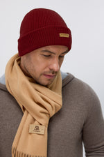 Load image into Gallery viewer, Ribbed Lambswool Beanie
