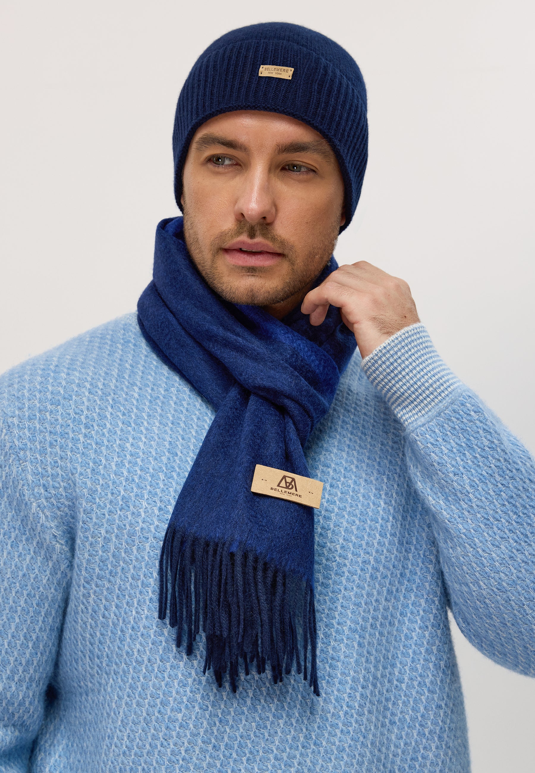 Duo-Color Cashmere Scarf