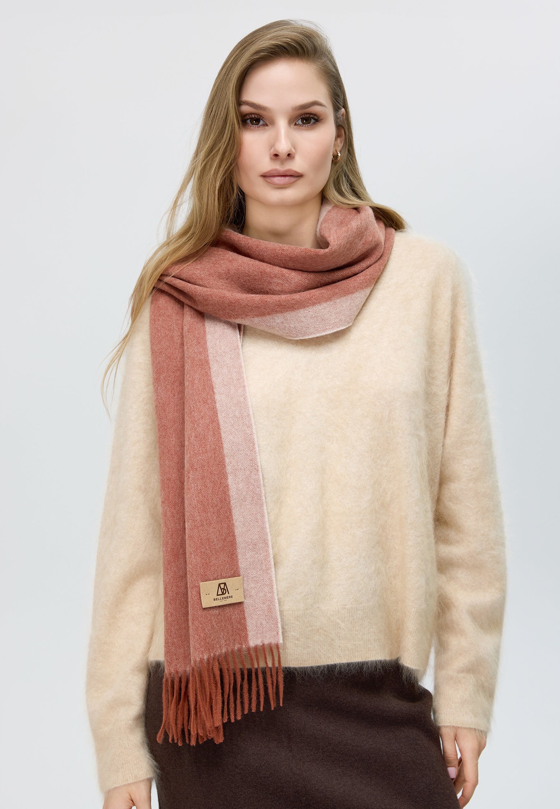 Duo-Color Cashmere Scarf