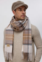 Load image into Gallery viewer, Checker Cashmere Plaid Scarf

