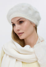 Load image into Gallery viewer, Brushed Pure Cashmere Beret
